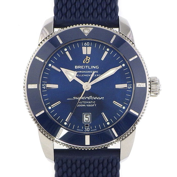 Breitling Superocean Heritage B20 Automatic 46 Blue Dial Blue Mesh Bracelet Watch for Men - AB2020161C1S1