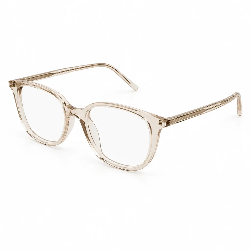 Saint Laurent SL 644/F Unisex Transparent Beige Eyeglasses