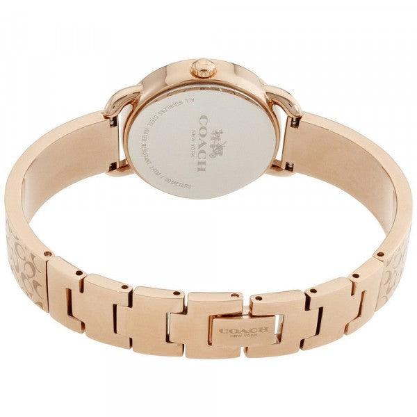 Coach Delancey Silver Dial Rose Gold Steel Strap Watch for Women - 14502355
