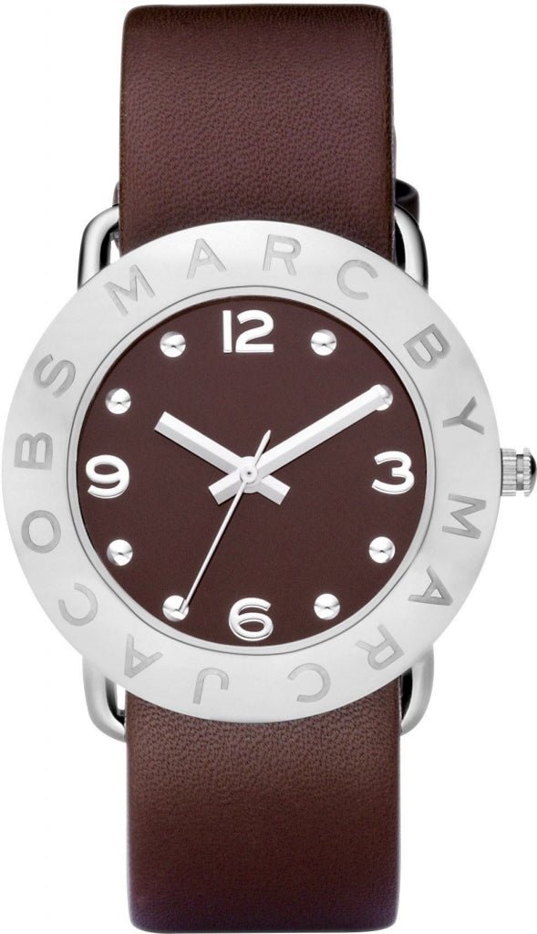 Marc Jacobs Amy Brown Dial Brown Leather Strap Watch for Women - MBM1139