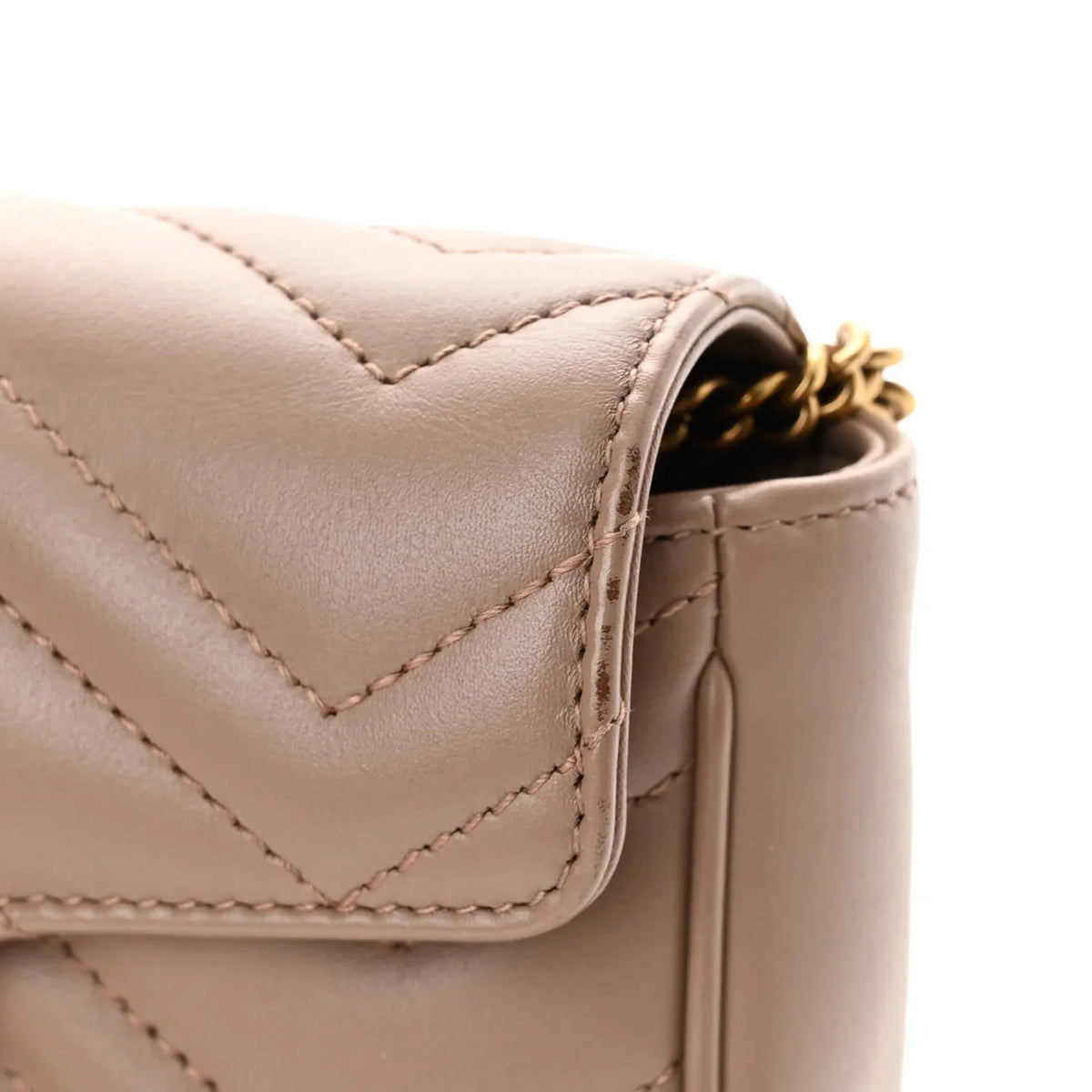 Gucci GG Marmont Mini Shoulder Bag - Dusty Pink