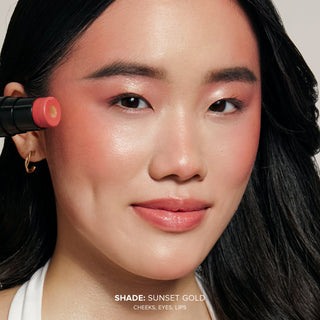 Nudestix Nudies Matte+ Glow Core All Over Face Blush - Sunset Gold
