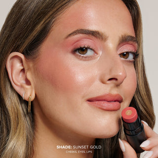 Nudestix Nudies Matte+ Glow Core All Over Face Blush - Sunset Gold