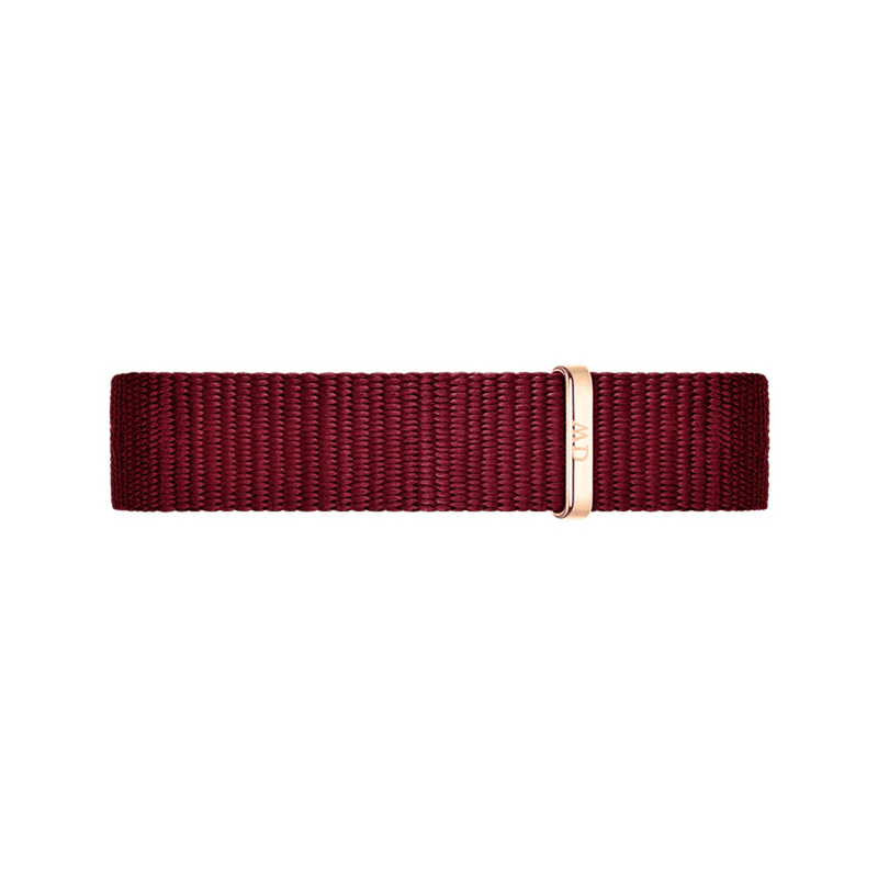 Daniel Wellington Roselyn 3A Petite White Dial Red NATO Strap Watch For Women - DW00100293