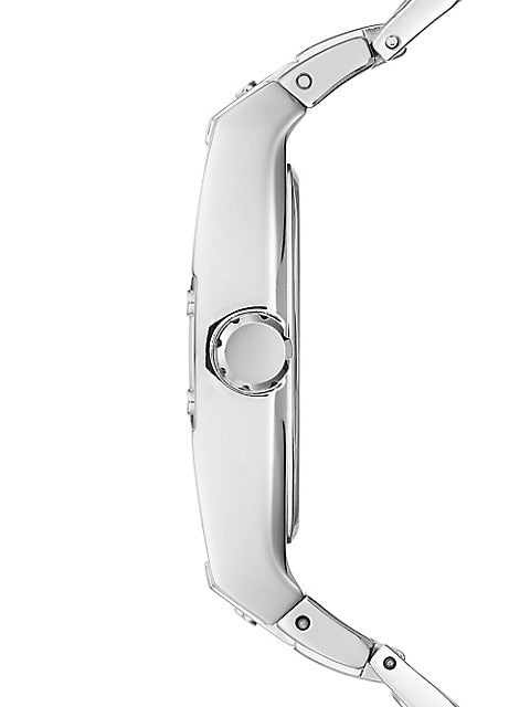 Guess Phoenix Black Dial Silver Steel Strap Watch for Men - GW0387G1