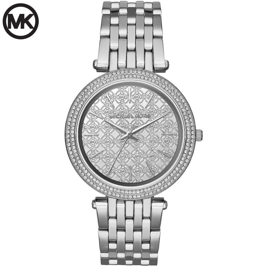 Michael Kors Darci Silver Dial Silver Steel Strap Watch for Women - MK3437