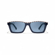 Chanel Women Rectangular Blue Sunglasses
