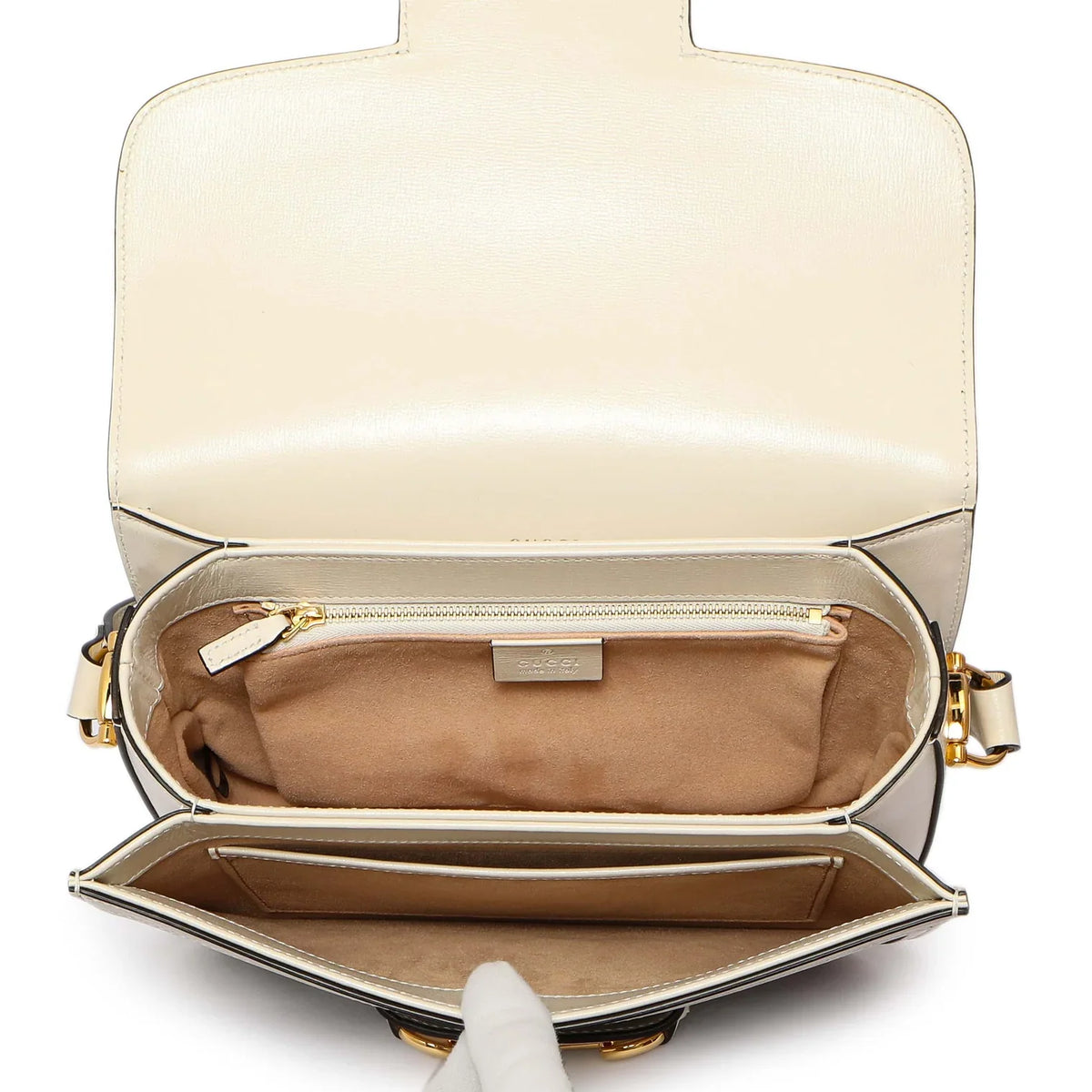 Gucci Horsebit 1955 Soft Medium Shoulder Bag - Beige