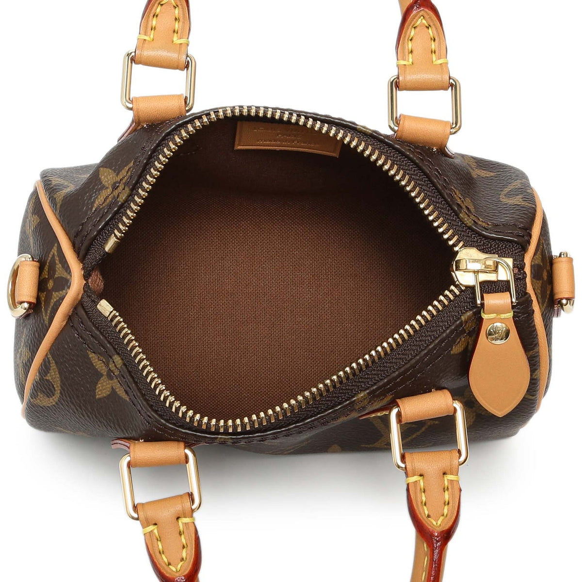 Louis Vuitton Nano Speedy Handbag - Chocolate Brown