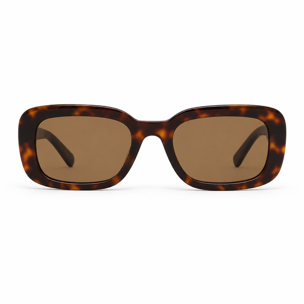 Saint Laurent SL M130 Women Pillowed Rectangular Tortoiseshell Sunglasses