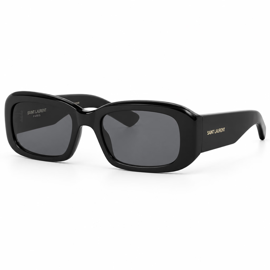 Saint Laurent SL 809 Black Rectangular Sunglasses