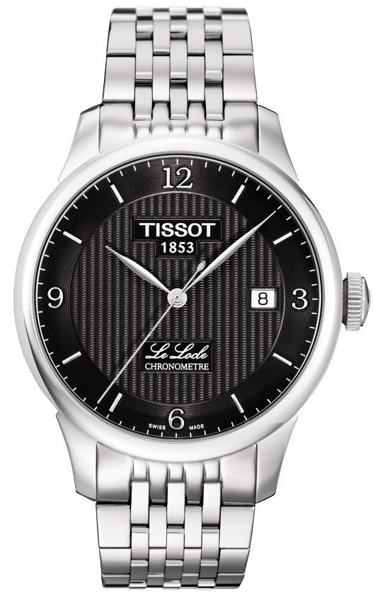 Tissot Le Locle Automatic Black Dial Silver Steel Strap Watch For Men - T006.408.11.057.00