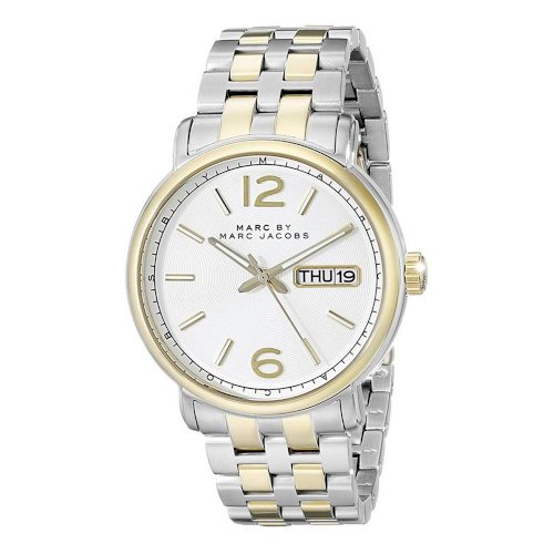 Marc Jacobs Fergus White Dial Two Tone Steel Strap Watch for Men - MBM5079