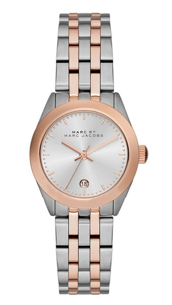 Marc Jacobs Peeker Silver Dial Two Tone Steel Strap Watch for Women - MBM3375
