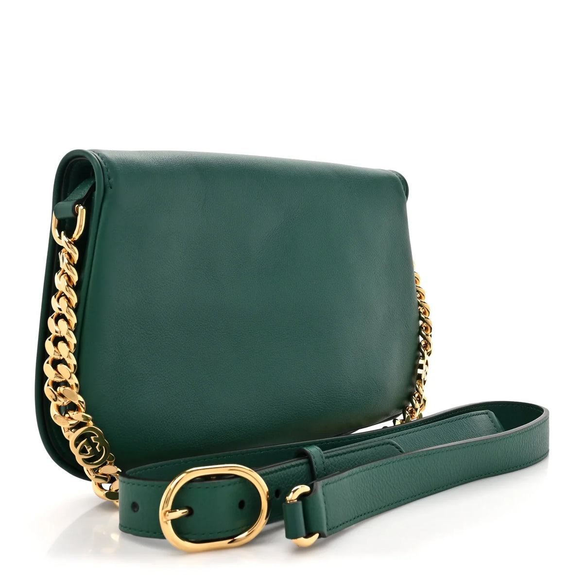 Gucci Blondie Shoulder Chain Bag – Green