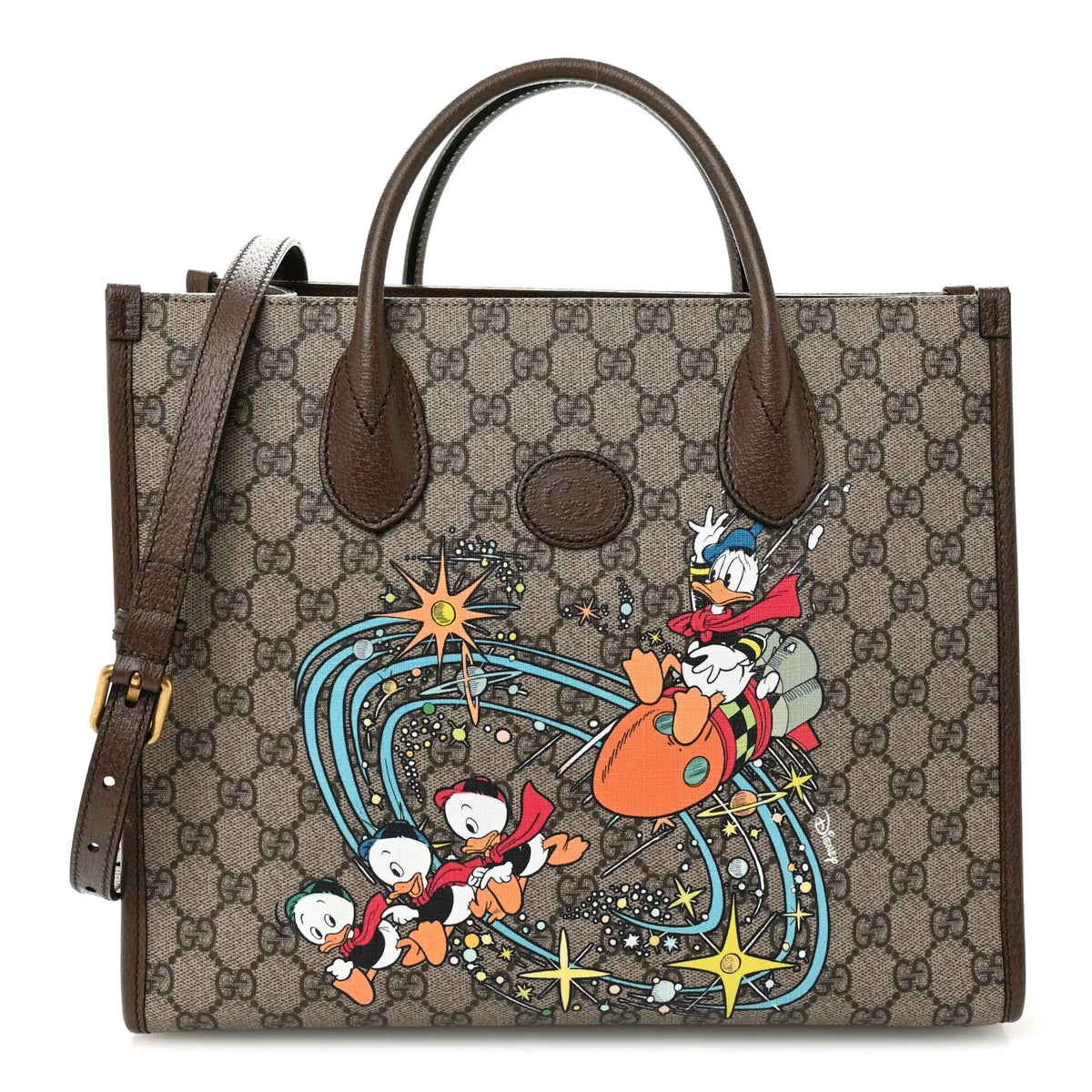 Gucci GG Supreme Donald Duck Tote – Beige