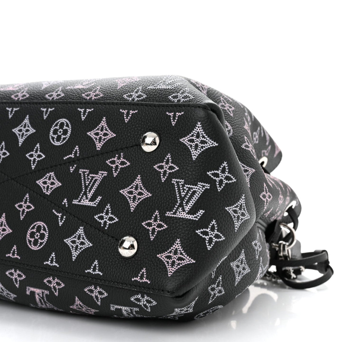 Louis Vuitton Mahina Leather Bella Tote Handbag - Black