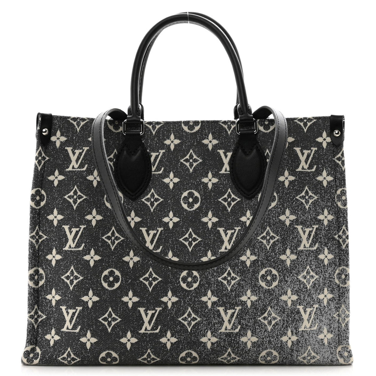 Louis Vuitton Monogram Jacquard Denim OnTheGo MM Tote Bag - Black