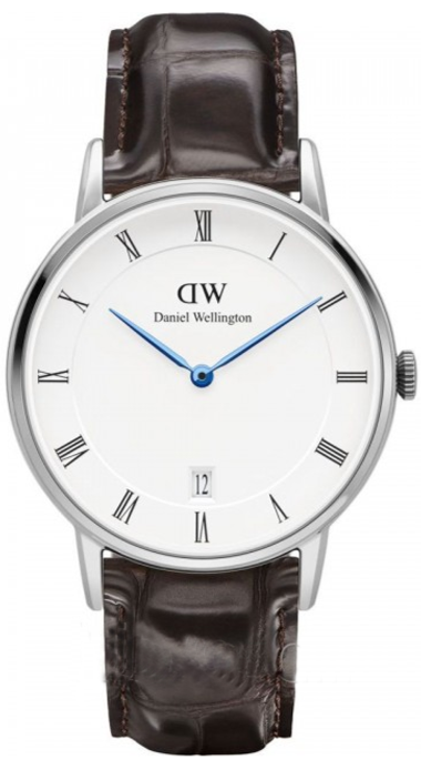  Shop Authentic Daniel Wellington Dapper York Quartz White Dial Dark Brown Leather Strap Watch For Women - DW00100097 - Luxxuri