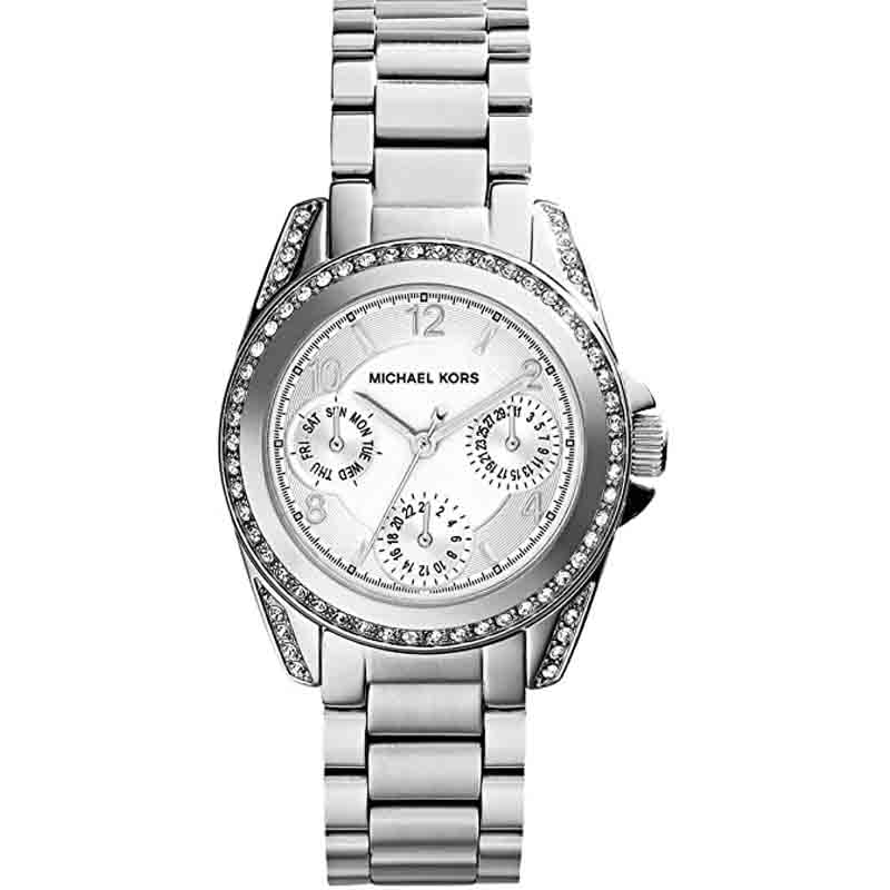Michael Kors Blair Silver Dial SIlver Steel Strap Watch for Women - MK5612