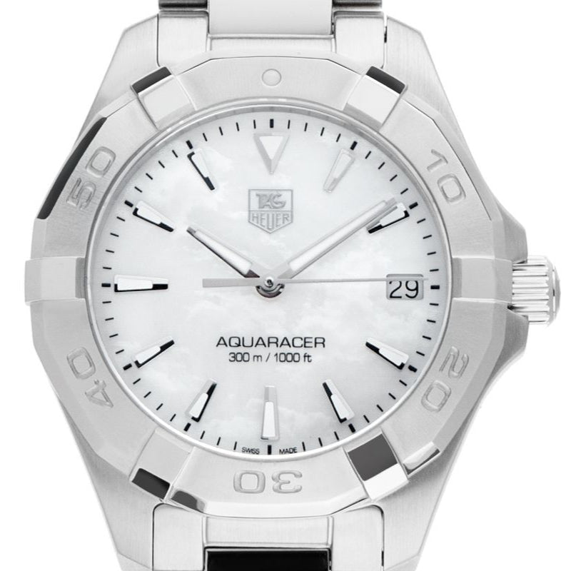 Tag Heuer Aquaracer White Mother of Pearl Dial Watch for Women - WBD1311.BA0740