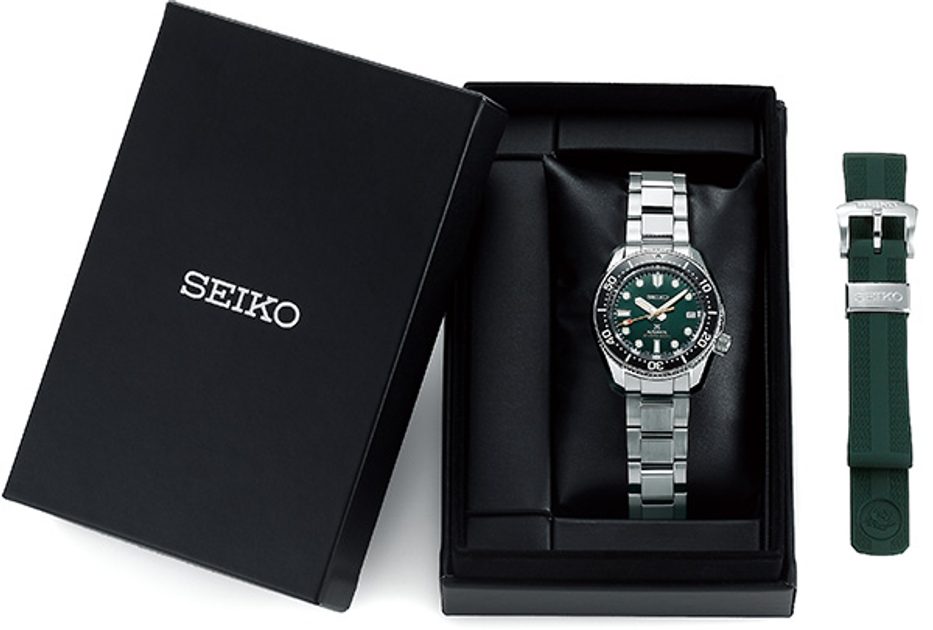 Seiko Prospex 140th Anniversary Limited Divers Green Dial Silver Steel Strap Watch For Men - SPB207J1