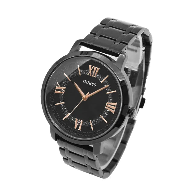 Guess Montauk Black Tone Stainless Steel Watch For Women - W0933L4