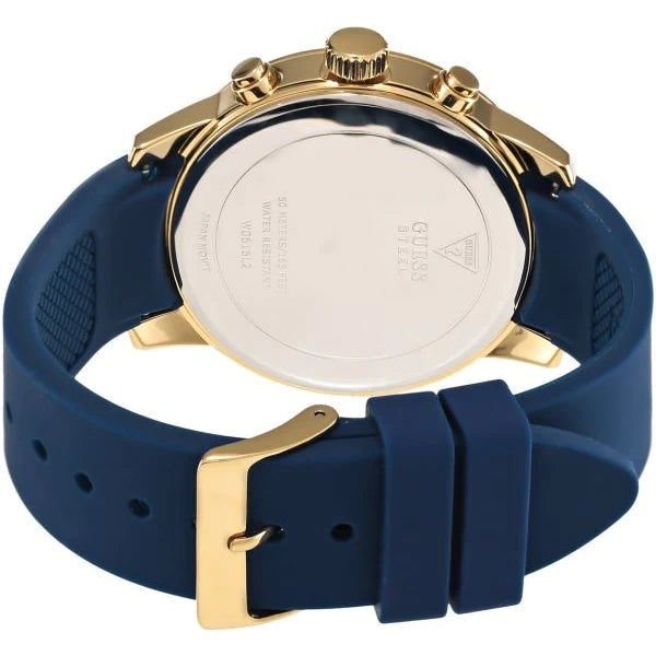 Guess Zena Blue Dial Blue Silicone Strap Watch For Women - W1094L2