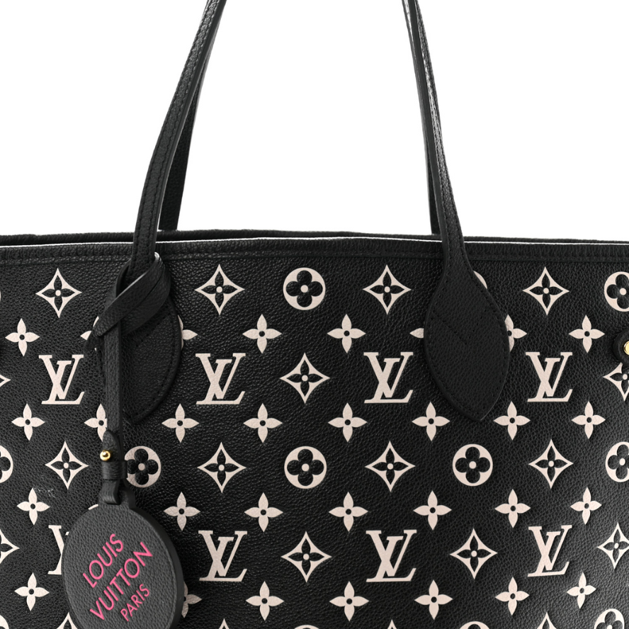 Louis Vuitton Spring In The City Neverfull MM Tote Bag - Black White Pink