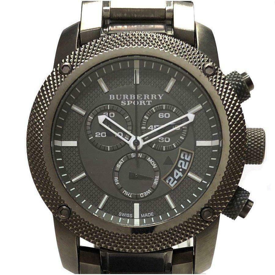 Burberry Chrono Sport Brown Dial Brown Steel Strap Watch for Men - BU7716
