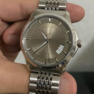 Gucci G Timeless Automatic Brown Dial Silver Steel Strap Watch For Women - YA126431A
