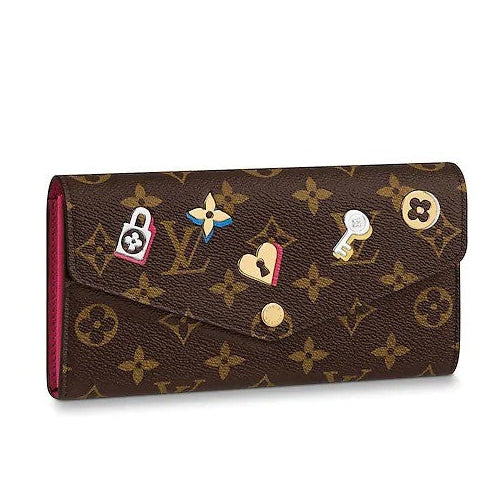 Louis Vuitton Limited Edition Love Lock Sarah Wallet - Brown