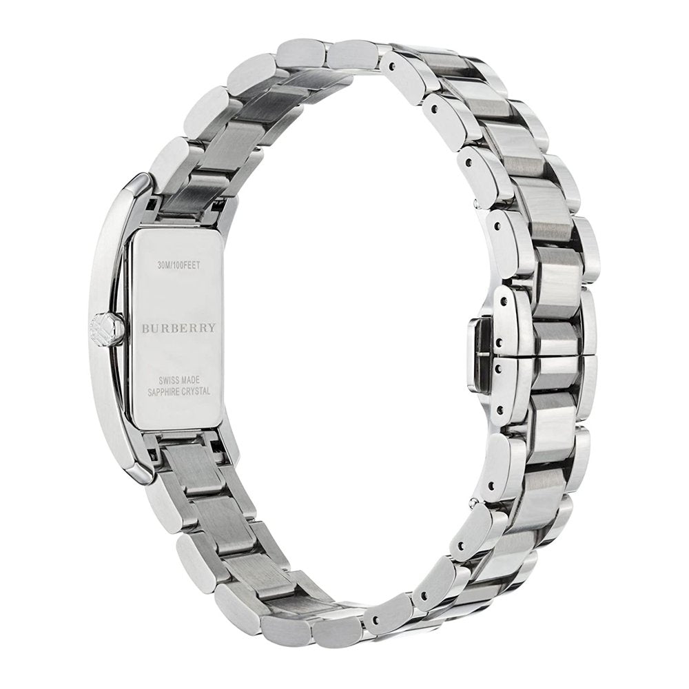 Burberry Heritage Black Dial Silver Stainless Steel Strap Watch for Women - BU9501