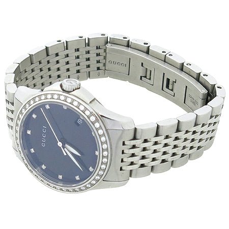 Gucci G Timeless Black Mother of Pearl Diamonds 38mm Watch For Women - YA126509