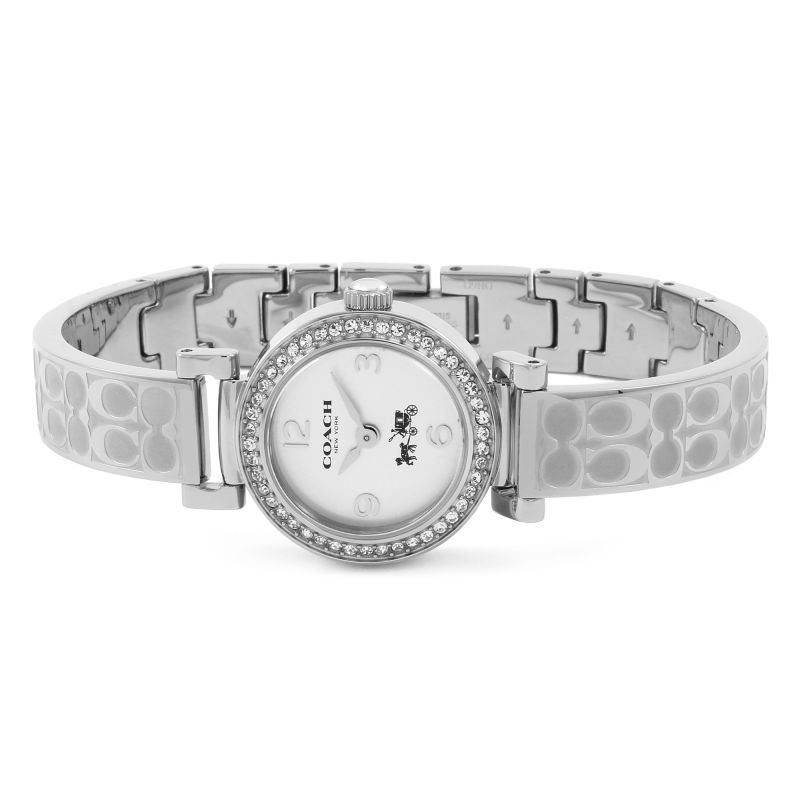 Coach Madison White Dial Silver Steel Strap Watch for Women - 14502201