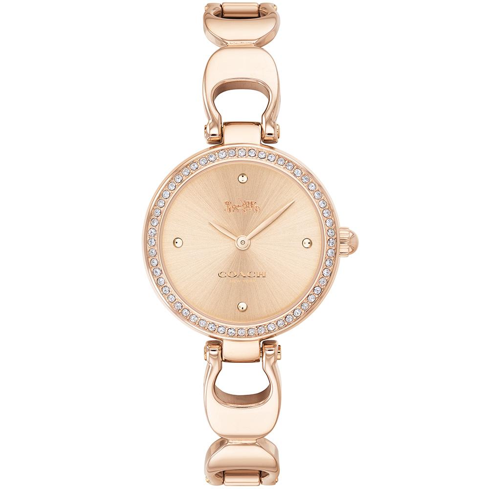 Coach Park Signature Rose Gold Dial Rose Gold Steel Strap Watch for Women - 14503172