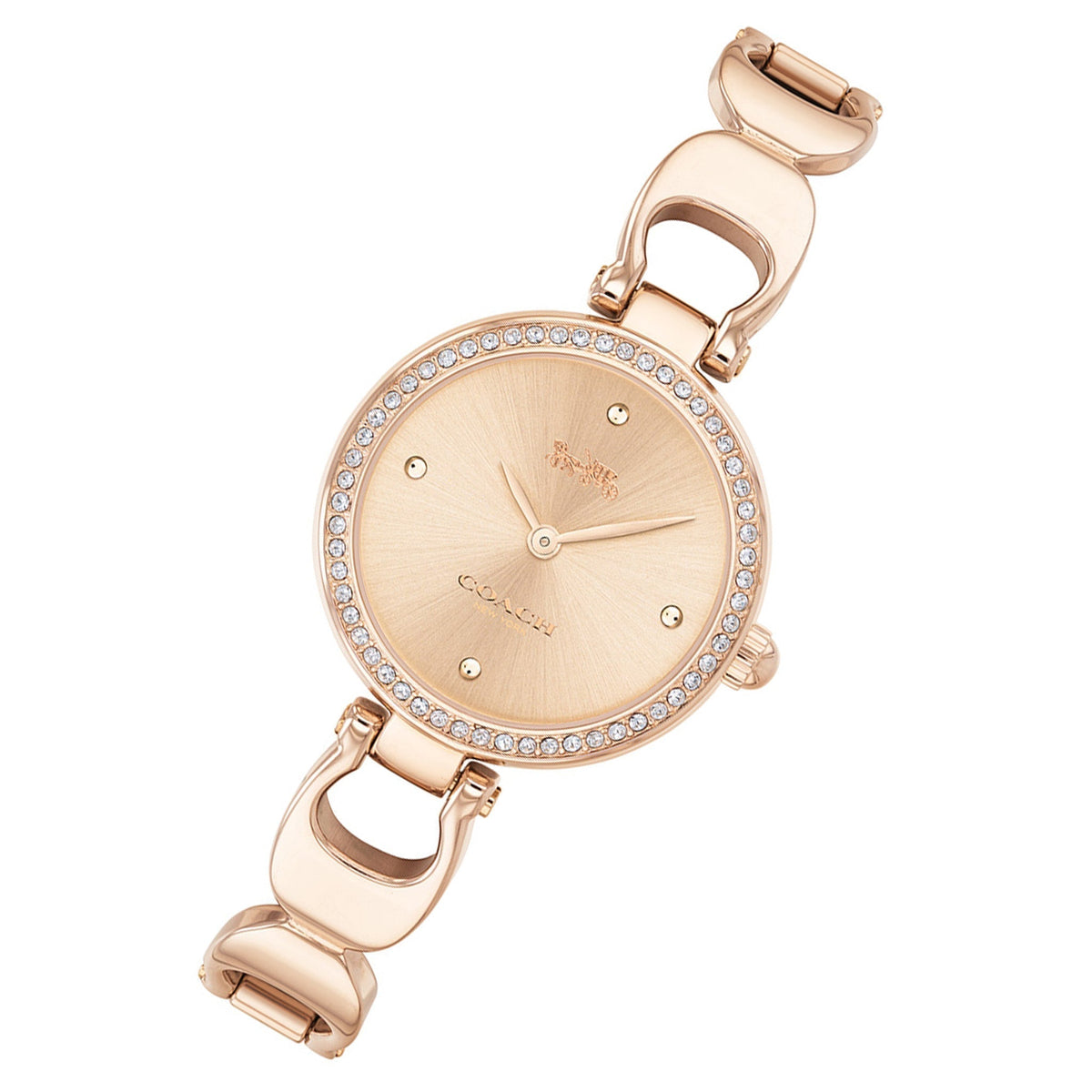 Coach Park Signature Rose Gold Dial Rose Gold Steel Strap Watch for Women - 14503172