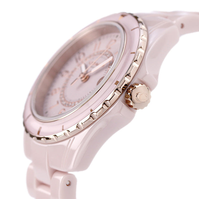 Coach Preston Pink Dial Pink Steel Strap Watch for Women - 14503463
