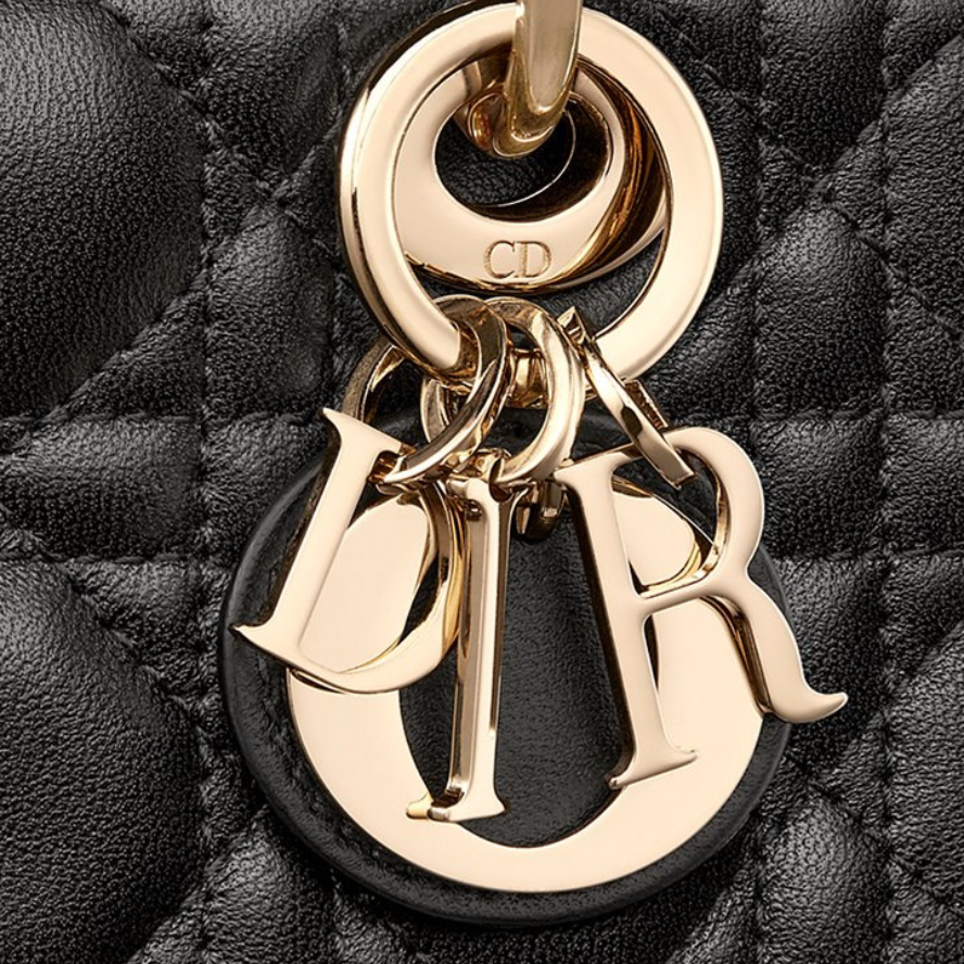 Dior Lady D-Joy Lambskin Micro Bag - Black Cannage