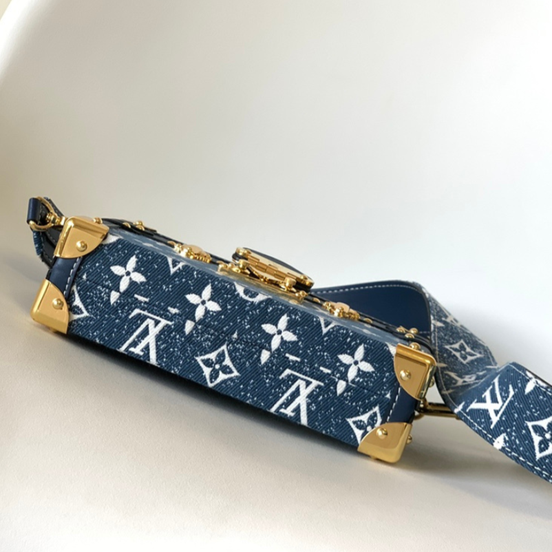 Louis Vuitton Petite Malle Handbag - Blue