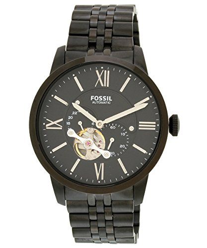 Fossil Townsman Multi Function Mechanical Black Dial Black Steel Strap Watch for Men - ME3062