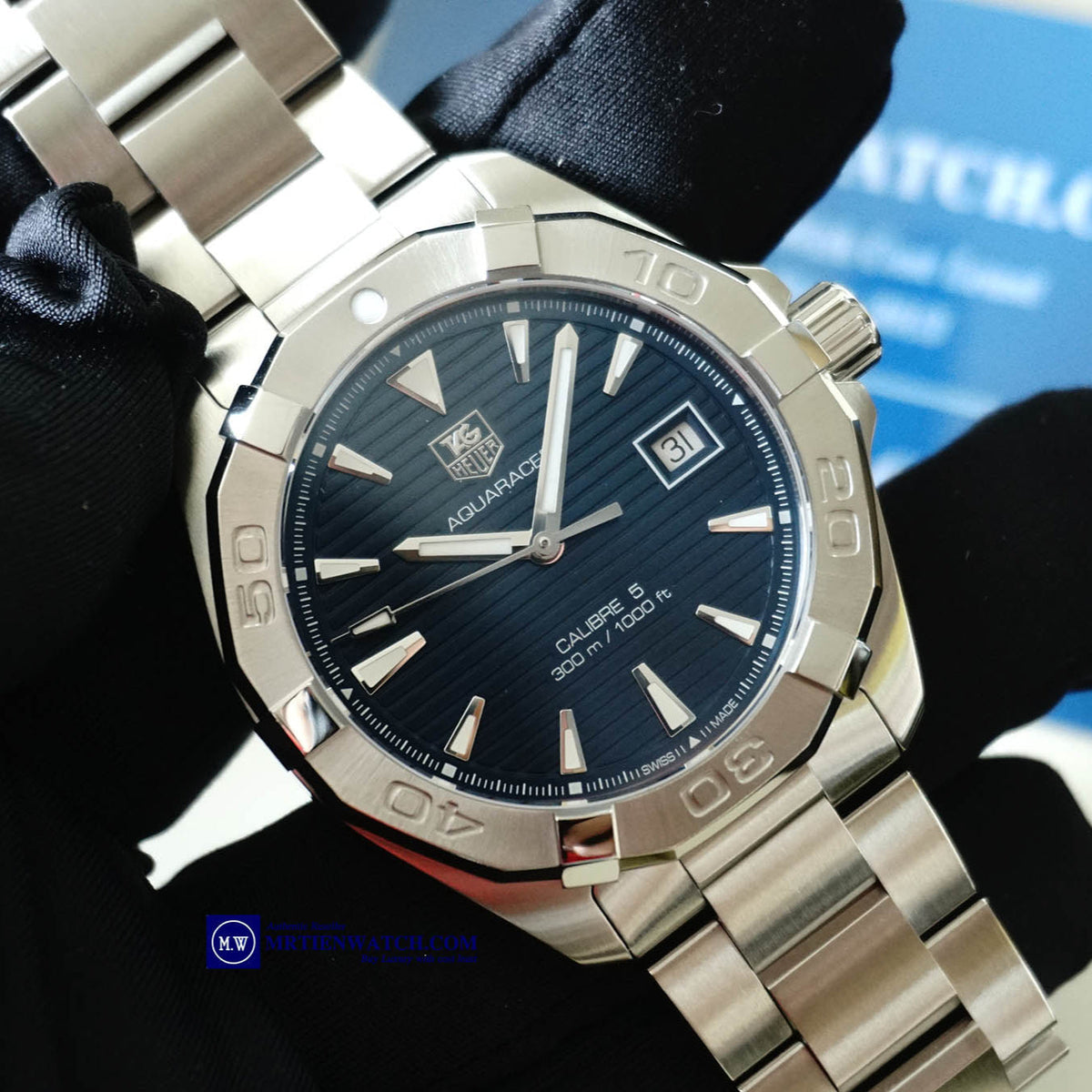 Tag Heuer Aquaracer Blue Dial Watch for Men - WAY2112.BA0928
