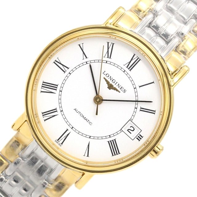 Longines Presence 25.5mm Automatic White Dial Two Tone Steel Strap Watch for Women - L4.321.2.11.7