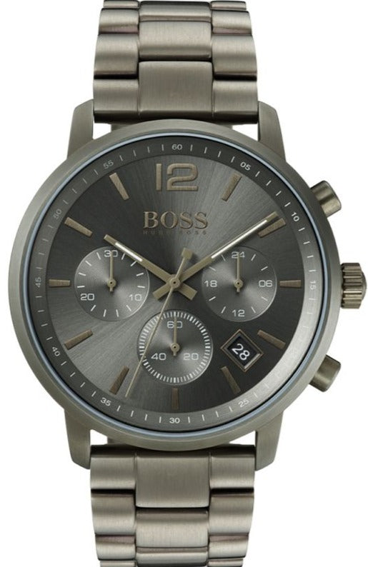 Hugo Boss Attitude Green Dial Green Steel Strap Watch for Men - 1513610