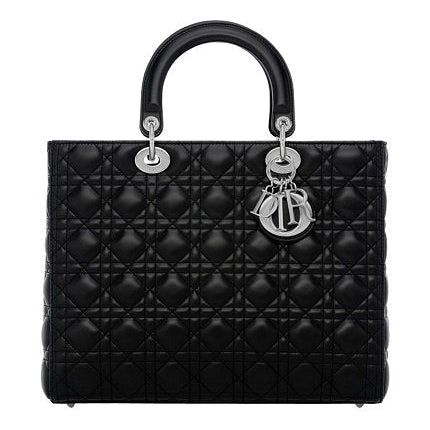 Dior Large Lady Dior Bag - Black