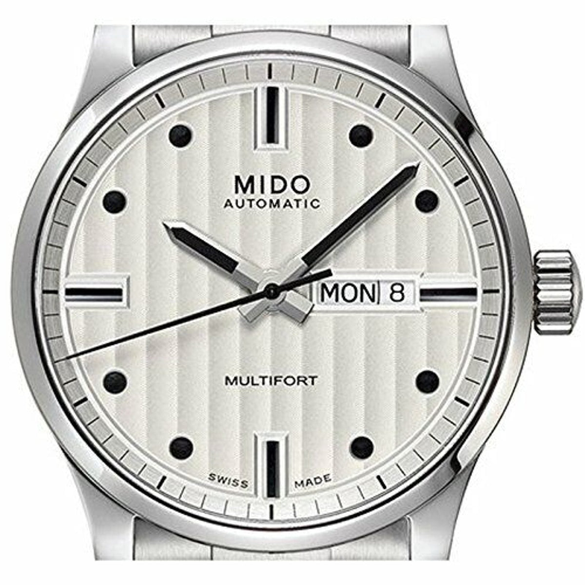 Mido Multifort Automatic Silver Dial Silver Steel Strap Watch For Men - M005.430.11.031.80
