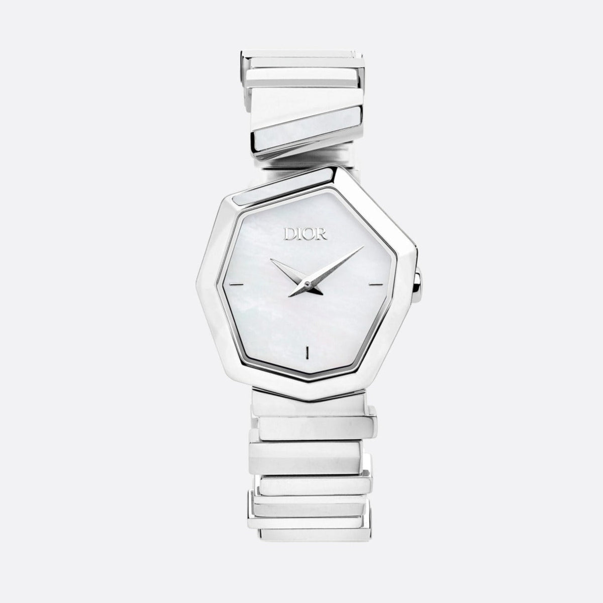Dior Gem Dior Mother of Pearl Dial Silver Steel Strap Watch for Women - CD18111X1073