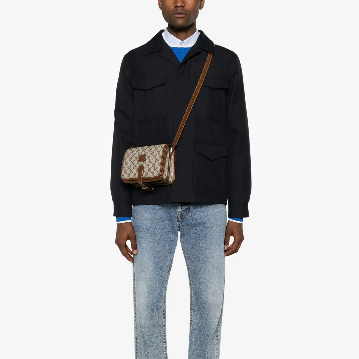 Gucci GG Supreme Mini Shoulder Bag – Beige