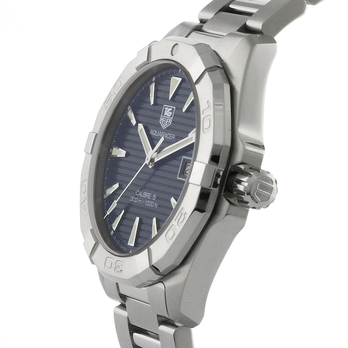 Tag Heuer Aquaracer Automatic Black Dial Silver Steel Strap Watch for Men - WAY2110.BA0928