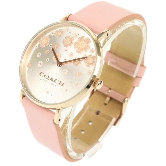 Coach Perry Silver Dial Pink Leather Strap Watch For Women - 14503325